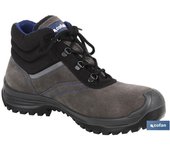 Bota de Serraje | Color Gris | Seguridad S-3 | Modelo Arion | Puntera de Carbono Light; 1 UNIDADES