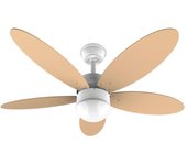 CECOTEC 05998 Ventilador de Techo Silencioso con Luz LED, Motor DC y Control Remoto