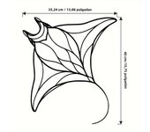 Manta Ray Metal Wall Art Unique Stingray Fish Decor Luxury Home Office Hanging Ornament Perfect Housewarming Gift 13.88x15.75