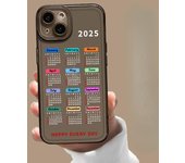 New Year Calendar TPU CasePhone for iPhone 16Plus 15 14 Pro Max 13 12Mini 11Pro XS XR 7 8Plus Shockproof Screen Protector Shell