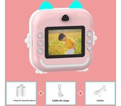 Q5 Kids Camera Instant Print Photo Children Inkless Mini Printer Digital Camera 32G TF Card Video Educational Toys Boy Girl Gift