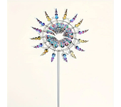 Creative Courtyard Garden Lawn Decoration Unique Wind Collector Magical Kinetic Energy Metal Windmill Rotator