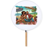 MERCHANDMANIA ABANICO ESTILO PAI PAI picnic playa familia fiesta verano amigos moda primavera verano elegante
