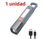 SMILING SHARK Portable LED Flashlight USB Rechargeable with Hook Zoomable Torch for Outdoor Camping Hiking Emergency Lantern