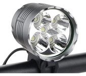 Luces para bicicleta, luz delantera para bicicleta de montaña a prueba de agua con batería recargable de 5200 mαh, luces delanteras para bicicleta de 3 modos