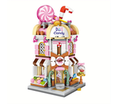 Mini Street View Game Hall Toy Store,  Candy Store Nut Store,  Building Blocks ,Christmas and Thanksgiving Gifts