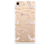 Funda original compatible con iPhone 7 o IPhone 8 o SE 2020 con un diseño de Harry Potter Patron Lechuzas Clear