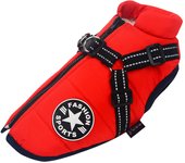 Chaqueta Para Perro With Harnés Impermeable Y Cálida Para Invierno Adecuada Para Pequeños Y Grandes Bastones Chihuahua Bulldog Francés Ropa De Perro