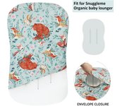 Cuna portátil antipresión para bebé, cama mediana, almohada para bebé extraíble y lavable, cama biónica