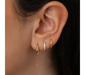 6pcs Set Geometry Oval Gold Plated Copper Huggie Hoop Earrings for Women Chic Simple Minimalist Hoop Earring Jewelry Accessories