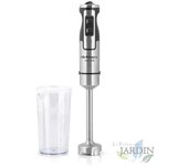 SUINGA Batidora de mano INOX 1000W, 2 velocidades, función Turbo, hoja de acero inox