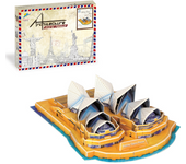 DIY Paper 3D Puzzle Model World Attractions Construction Children's DIY Intellectual Development Educational Toys for Kids
