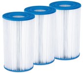 YMBERSA Pack 3 cartuchos para filtro de piscina 10,5 x 20,3