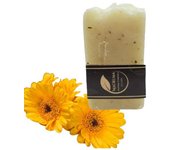 Jabon Artesano de Aceite de Oliva con Arnica. Antiinflamatorio Natural. Hecho a mano. 100gr
