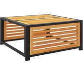 vidaXL Mesa de jardín de madera maciza de acacia 68x68x30 cm