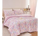 Juego de edredón Doble con diseño de Mariposas y sábanas para Niños, juego de Cama con bonito estampado para niños, 5 piezas