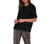 ONLCELIA BOXY S/S WORD TOP BOX JRS Black Art