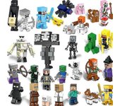 29pcs/set Minecraft Block Toys Figures Brick Toy Birthday Party Minifigures Gift