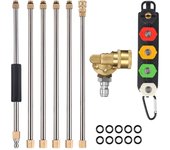 ROUE High Pressure Washer Extension Wand Set Spear Car Washer Nozzles Cleaning Quick Connect Tools for Karcher Parkside Lavor