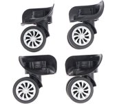 4Pcs Rubber Wheel For Suitcase Luggage Universal 360 Degree Swivel Wheels Trolley Wheel Tools