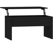 vidaXL Mesa de centro madera ingeniería 80x50,5x41,5 cm Blanco, Negro, Roble Sonoma Mesita de Salón o Comedor o Auxiliar Mesa de Café Meuble Salón