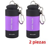 Outdoor Keychain Flashlight Rechargeable LED Mini Pocket Flashlight For Camping Hiking Emergencies