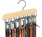 Wooden Belt Rack Women Storage Hangers for Clothes Case Home Wardrobe Accessories Supplly Scarf Organizer Men Tie Belt Hangers