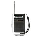 Portable Mini Radio FM Digital Radio Speakers SW/AM/FM LCD Display Radio on Battery Antenna for Indoor Outdoor Emergency Radio