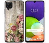 Funda Silicona para Samsung Galaxy A22 4G / M22 diseño Madera 08 Dibujos