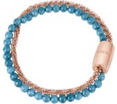 BREIL Jewellery colección MAGNETIC SYSTEM, PULSERAS DE MUJER en ACERO COLOR ROSA GOLD Talla 19 with AGATE - TJ3013