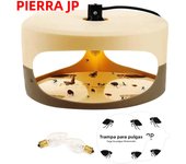 Flea Killer Trap with 2 Glue Discs Pad Bed Bug Trap Light Bulb Safe for Children Pet Dog Cat Best Control for Home House Inside