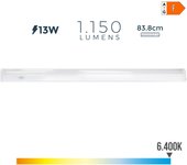 Regleta Electrónica LED 13W 1150LM 6400K Luz Fría 3,6x83,8x3cm EDM