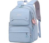 Mochila informal para chicas adolescentes, mochila para la escuela secundaria, mochila para mujer para viajes diarios, bolsa para computadora portátil, azul