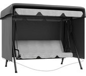Outsunny Funda Protectora para Columpio Balancín de Jardín de 3 Plazas 215x155x150 cm Impermeable con Cremallera Cubierta de Muebles Exterior Antipolvo Antiviento