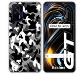 Tumundosmartphone Funda Silicona Realme GT 5G Diseño Snow Camuflaje Personalizada