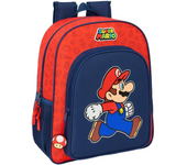 Mochila Junior Adaptable a Carro Super Mario "Trick" 32X38X12Cm (Safta 612508640)