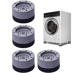 Lavadora antivibración de 4 piezas, almohadilla para lavadora antivibración para reducir el ruido, alfombrilla para lavadora antivibración para evitar el movimiento, pie para lavadora (3,5 cm)