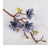 1PCS Chinese Simple Fake Flower Decoration, High Simulation Gradient Perfume, Lotus Magnolia Flower ornament