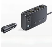 171W 9 in 1 Car Charger 3Ports Cigarette Lighter Splitter 12V 24V Fast Charger Plug Power Adapter for iPhone GPS Dashcam
