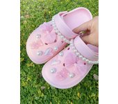 14pcs Shoe Accessories For Hollowed-Out Shoes, Diy Cloth Flowers, Bows, Pearls, And Removable Garden Shoe Decorations