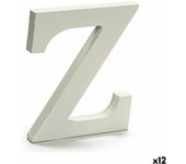 Letra Z Madera Blanco (1,8 x 21 x 17 cm) (12 Unidades)