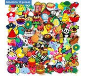 Lots of Random Style Shoe Charms for Sandals, 10/30/50/100Pcs Assorted Varieties PVC Shoe Decorations Accessories