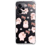 Funda Silicona Antigolpes para Xiaomi Redmi Note 12 Pro+ Plus 5G diseño Cerdos Dibujos