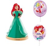 Dekora Kit de Decoración de Tartas de Ariel con Figura y Pinchos Decorativos