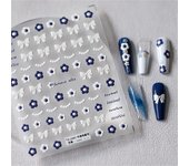 Koren Cartoon Lovely Little Dog & Scrawl Bowknot Nail Stickers High Quality Nail Art Design Decoration Decals DIY Manicure