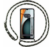 Funda Colgante Transparente para Xiaomi Redmi A3 con Cordon Verde / Dorado