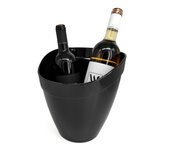 Cubitera de vino 4L VINAK para Botellas de Vino y Champagne con Capacidad para 1 o 2 Botellas  Enfriador de Botellas con asa incorporada Resistente y Elegante  Fabricada en Europa