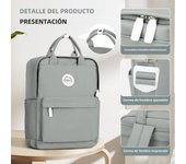 MoChila Escolar Para Niñas Y Adolescentes Hombres Ligera Impermeable Bolsas De Viaje Casual Con Portátil Para Mujeres