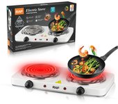 Estufa eléctrica de cerámica de doble cabezal, pequeños electrodomésticos, cocina multifunción, cafetera, estufa eléctrica pequeña para el hogar