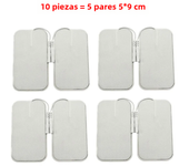 Almohadillas de electrodos TENS EMS, Parche de Gel de masaje, estimulador muscular nervioso, electrodos Tens, fisioterapia de acupuntura Digital, 10/20/50 piezas